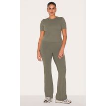 Pantalon de yoga droit en Sculpt vert olive, Vert Olive