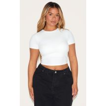Shape T-shirt en Sculpt blanc à soutien-gorge intégré, Blanc