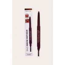 Revolution Duo Brow Definer Pencil Medium Brown, Medium Brown