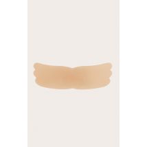 Soutien-gorge adhésif push-up en silicone nude invisible spécial décolleté, Nude