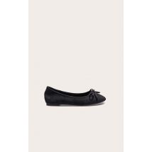 Ballerines à bout rond noires, Noir
