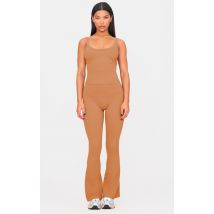 Pantalon de yoga flare en Sculpt argile, Argile