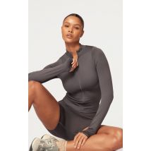 Veste de sport gris anthracite sans coutures, Gris anthracite