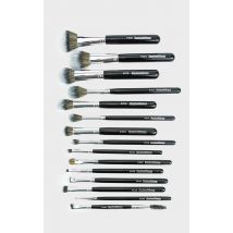 Peaches & Cream 15 Piece Makeup Brush Set, Black