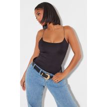 Femme Shape Body moulant noir à bretelles fines | Taille 38