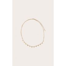Collier ras-de-cou doré à empiècements, Doré