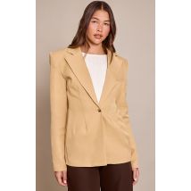 Femme Blazer cintré camel à longueur hanches | Taille 36