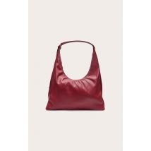 Tote bag oversize rouge cerise souple, Rouge cerise
