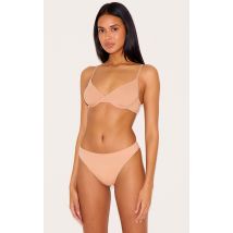 Dark Nude Non Cupped Underwired Bra, Dark Nude