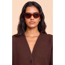 Lunettes de soleil style oeil de chat ambre, Ambre