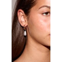 Lot de boucles d'oreilles XXL texturées dorées à clous, Doré