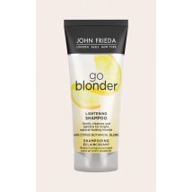 John Frieda Shampooing format voyage éclaircissant Sheer Blonde Go Blonder 75ml, Transparent