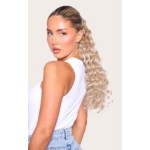 Lullabellz Midi Grande Curly Corkscrew 20" Wraparound Pony Rooted California Blonde, California Blonde