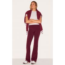 Pantalon de yoga droit en Sculpt bordeaux, Bordeaux