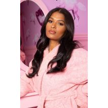 Lullabellz Super Thick 16" 5 Piece Blow Dry Wavy Clip In Hair Extensions Dark Brown