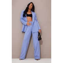 Tall Pantalon de tailleur bleu à taille haute, Bleu