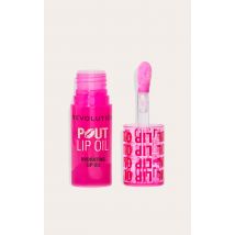 Revolution Huile pour les lèvres repulpante Pout Lip Oil Cherry Red, Rouge cerise