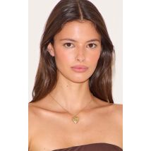 Duo cadeau de colliers multicolores plaqués à pendentifs coeurs, Multicolore