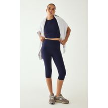 Legging corsaire en Sculpt bleu marine, Bleu Marine