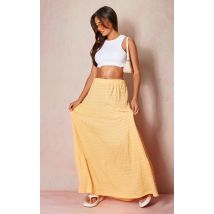 Peach Bubble Textured Maxi Skirt, Peach