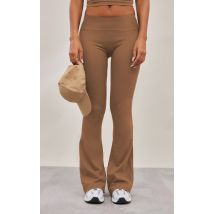 Pantalon de yoga flare caramel Sculpt, Caramel
