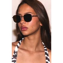 A.KJÆRBEDE Monture Carrée Métal Doré Lunettes de soleil, Doré