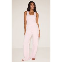 Bas de pyjama large en jersey rose tendre, Rose Tendre