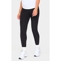 Maternité Legging de grossesse taille haute noir moulant, Noir