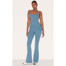 Pantalon de yoga flare en Sculpt bleu pétrole, Bleu Pétrole