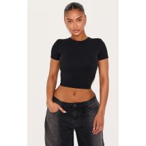 Shape T-shirt en Sculpt noir à soutien-gorge intégré, Noir