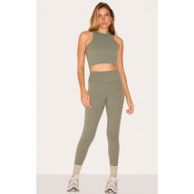 Legging de sport court en Sculpt vert olive, Vert Olive