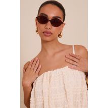 Lunettes de soleil en écailles à verres ronds, Ecaille