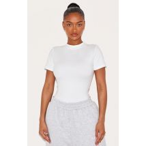 Shape Body sculptant blanc à manches courtes, Blanc