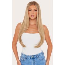 LullaBellz 22" 5 Piece Straight Clip In Hair Extensions California Blonde, California Blonde