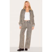 Jean style ample gris clair, Gris  Clair