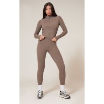 Legging sport en Sculpt marron à taille haute, Marron