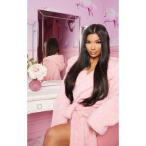 LullaBellz 22" 5 Piece Straight Clip In Hair Extensions Dark Brown