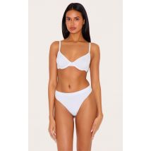 Soutien-gorge blanc sans bonnets à armatures, Blanc