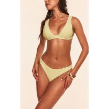Femme Bas de Bikini Tanga Boomerang Vert Citron Pâle Citron vert pâle | Taille 40