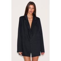 Robe blazer noire, Noir
