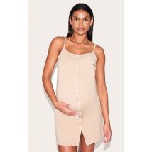 Maternité Nuisette de grossesse sable oversize imprimé Maman, Sable