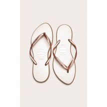 Havaianas Tongs fines pointues or rose, Or Rose