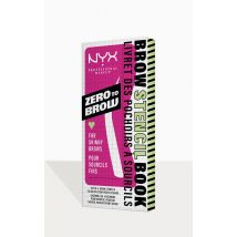 NYX PMU Zero To Brow Stencil For Skinny Brows, Clear