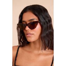 Lunettes de soleil style oeil de chat en écailles, Ecaille