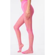Collants floqués rose vif, Rose Vif