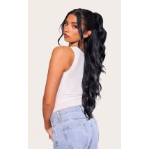 Lullabellz Brushed Out Wave 16” Claw Clip Pony In Jet Black, Jet Black