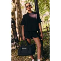 Sac de voyage duffel noir à slogan "PrettyLittleThing", Noir