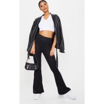 Femme Pantalon flare côtelé noir profond | Taille 32