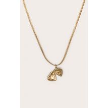 Collier chaîne doré à médaillon, Doré