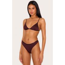 Ensemble de lingerie basique en jersey chocolat, Chocolat